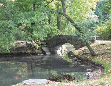 Bach mit einer Brücke