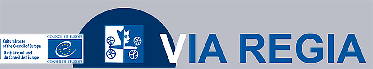 VIA-REGIA logo mit dem Europäischen Kulturouten logo